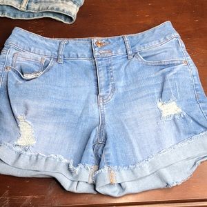denim shorts